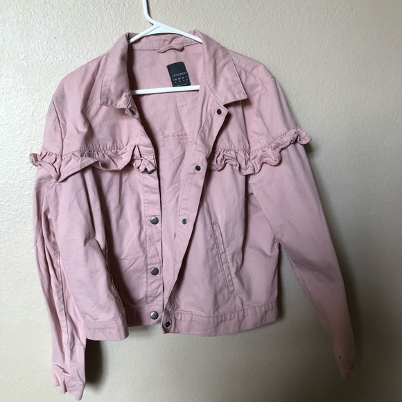 pink denim jacket primark